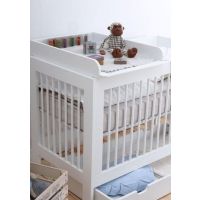 PINIO - BASIC Przewijak na Łóżeczko 140x70 | Biały